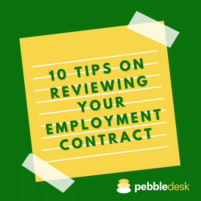 10 Tips on reviewing your Contract of Employment